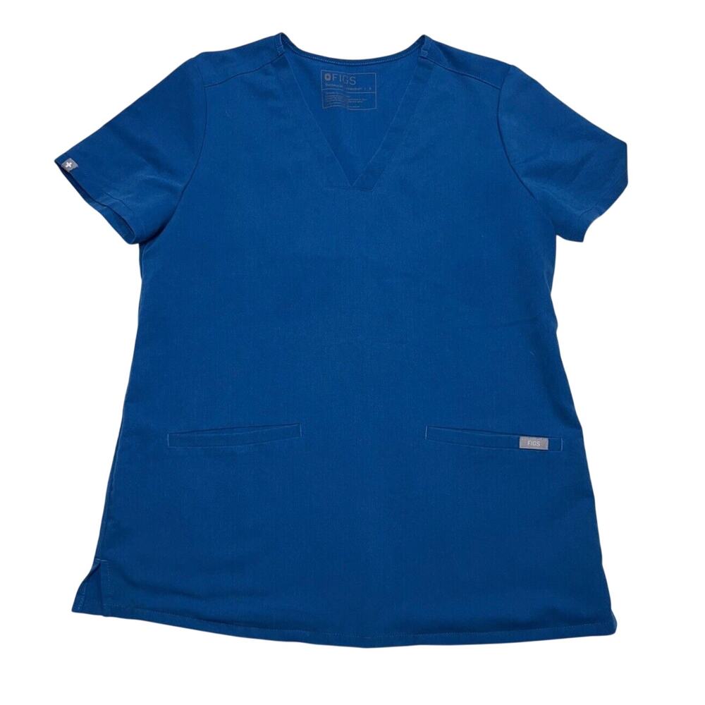 Figs Scrub Top Women’s Size S Blue Teal Casma Nurse Healthcare Medical FW1100